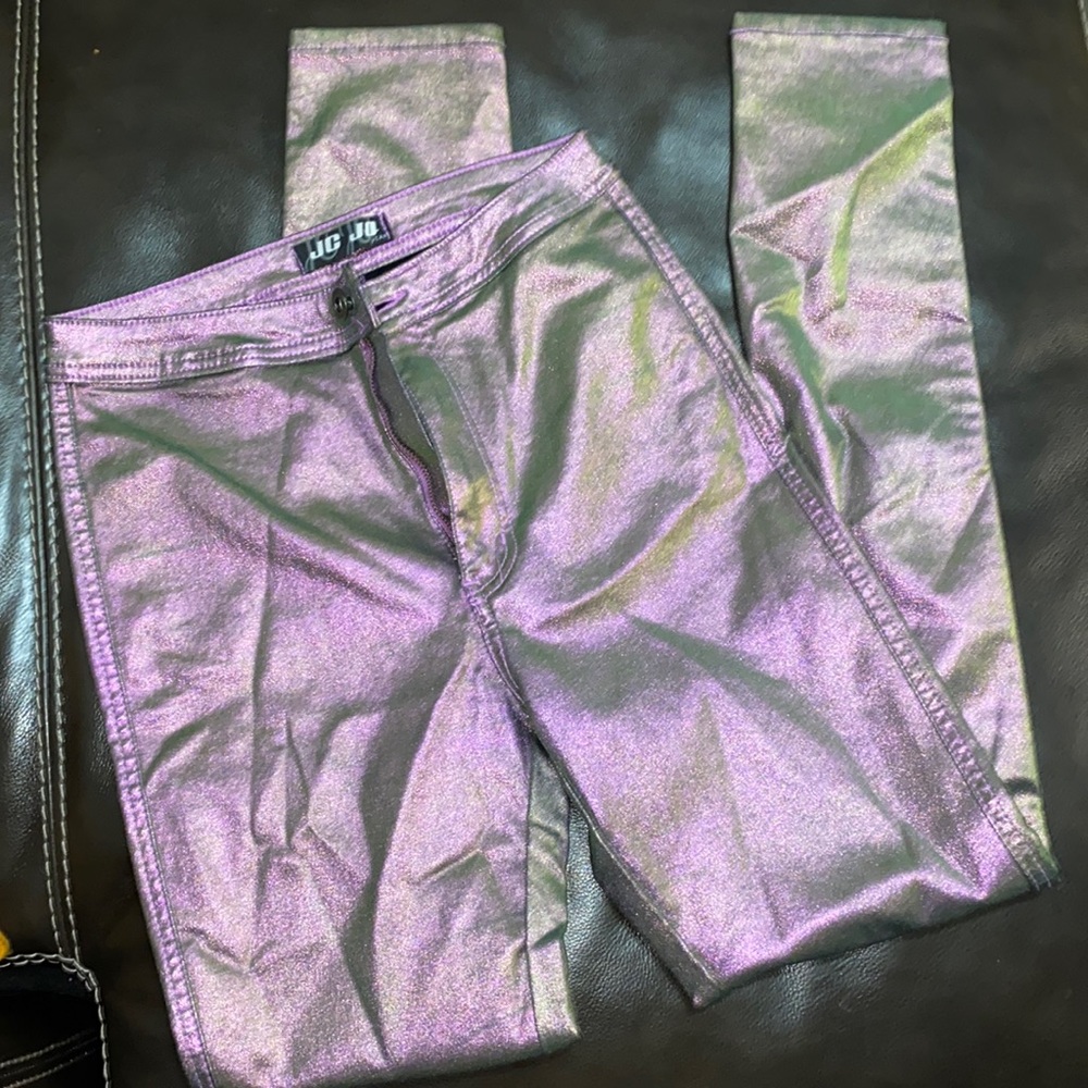 Iridescent Green/Purple Jeans
